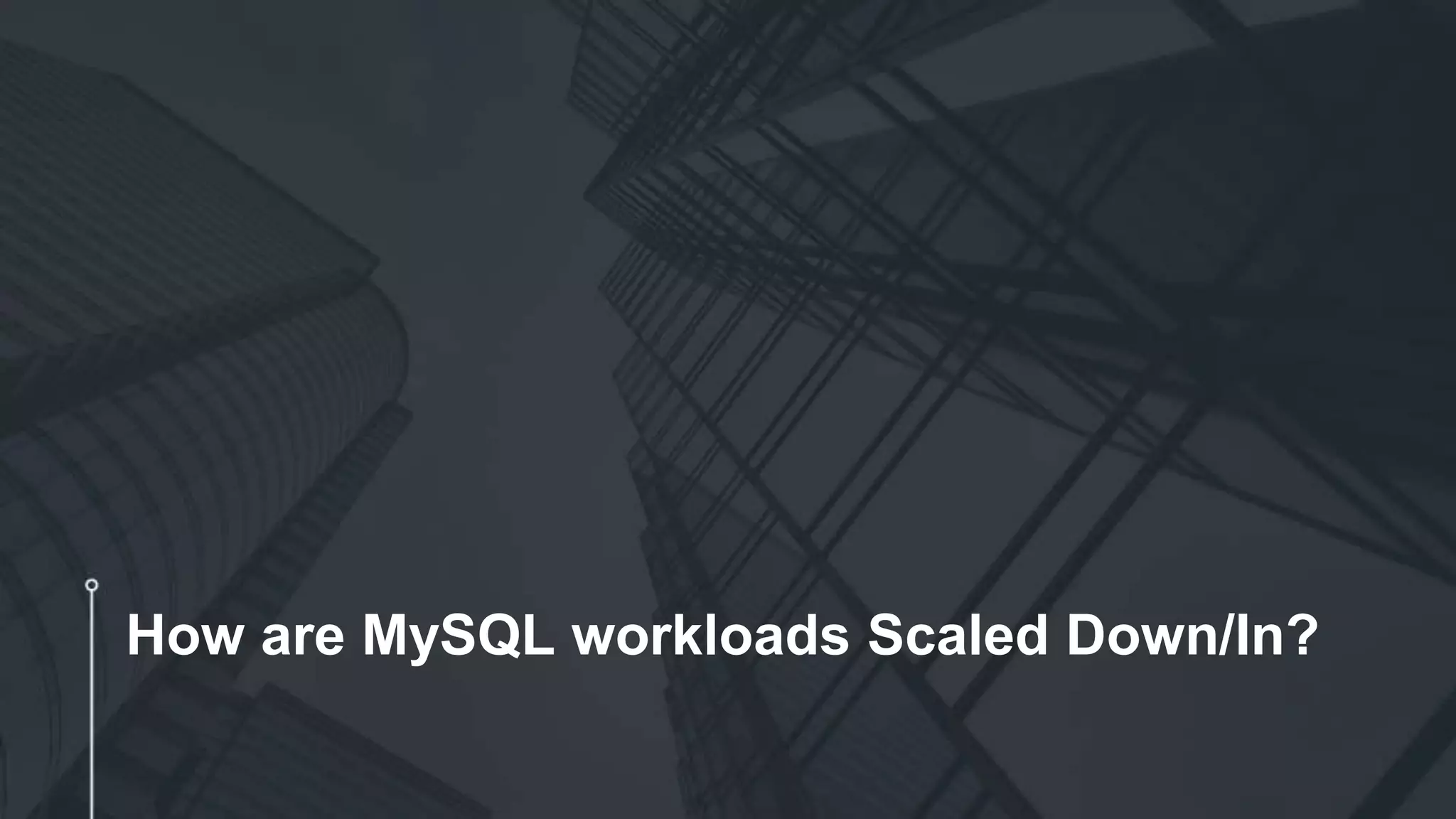 How are MySQL workloads Scaled Down/In?
 
