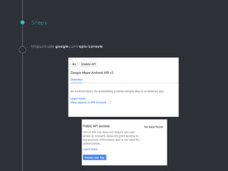 https://code.google.com/apis/console
Steps
 