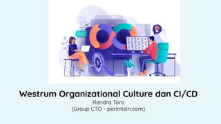 Westrum Organizational Culture dan CI/CD
Rendra Toro
(Group CTO - perintistn.com)
 