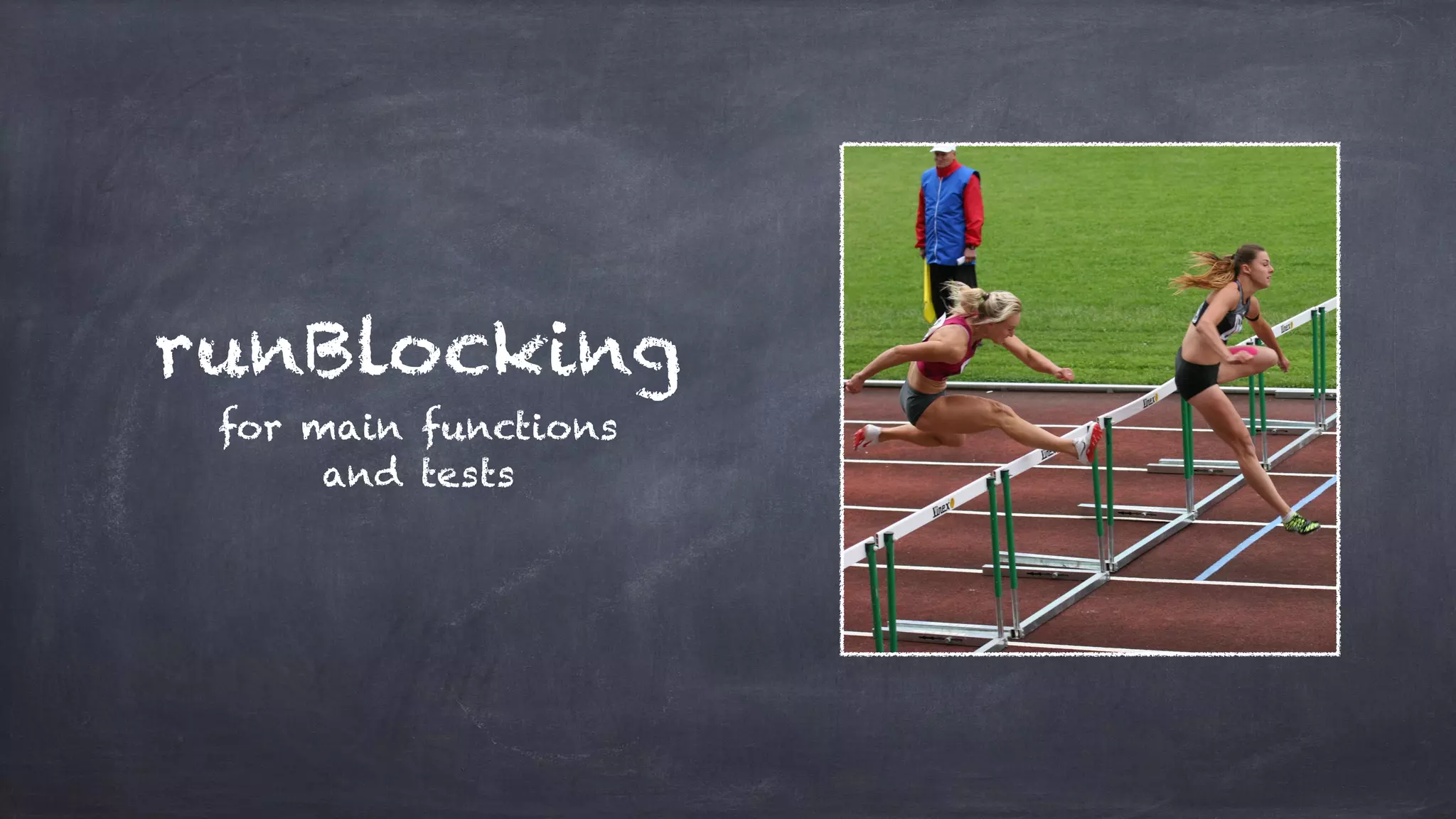 runBlocking
for main functions
and tests
 