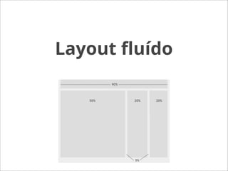 Layout ﬂuído
 