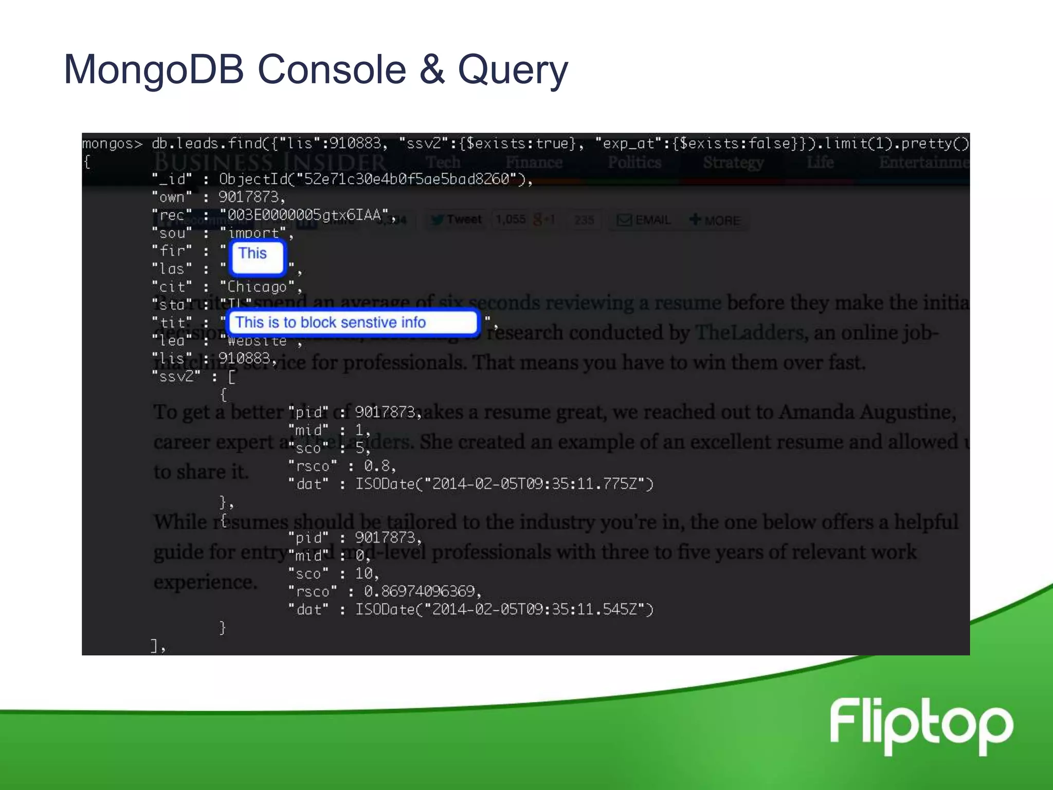MongoDB Console & Query
 
