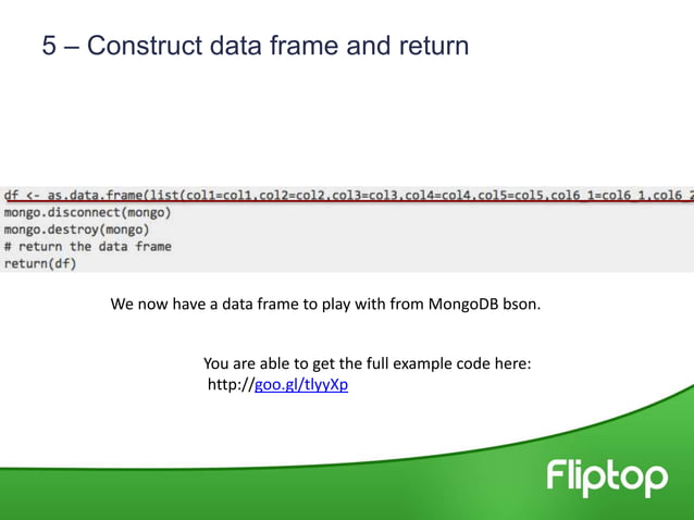Data Science Stack with MongoDB and RStudio | PPT
