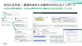 9
WSDLを作成 – 新規作成または既存のWSDLをインポート
WSDLの設計機能は、Eclipse標準のWSDL機能をそのまま利用しています
 