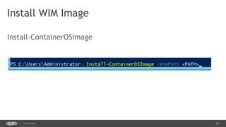 20CONFIDENTIAL
Install WIM Image
 