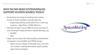 Tech talk with Antmicro - Building an open source system verilog ...