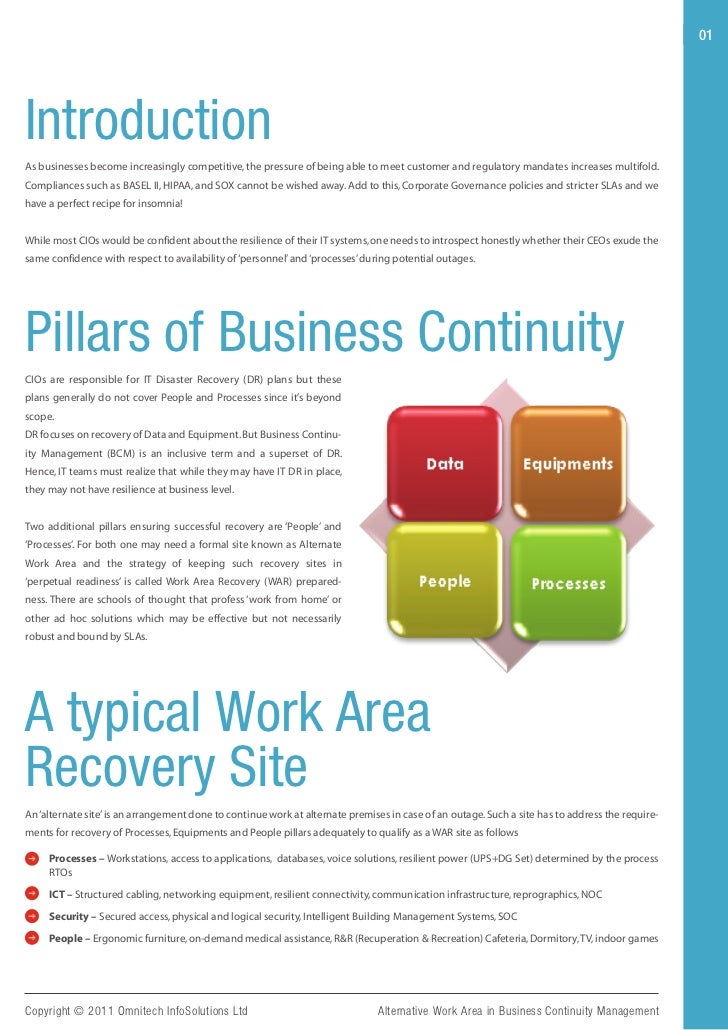 Alternative Work Area in BCM