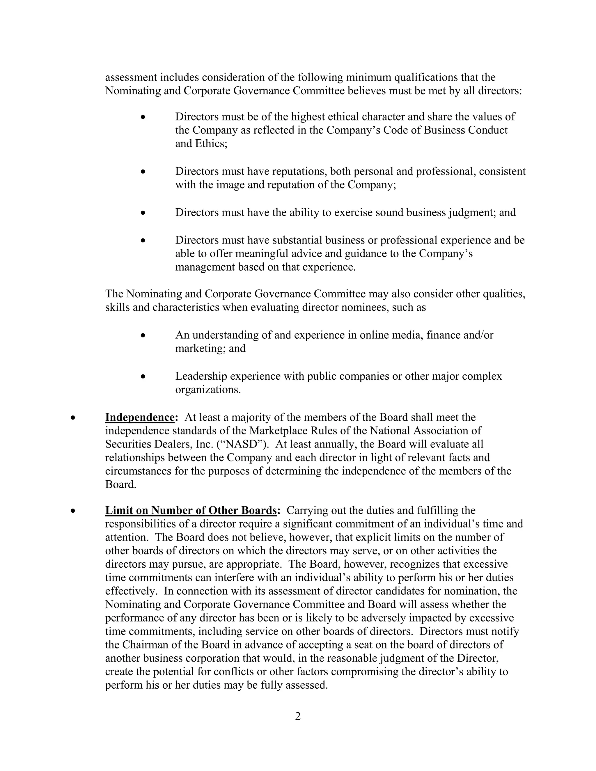 TechTarget Corporate Governance Corporate Governance Guidelines