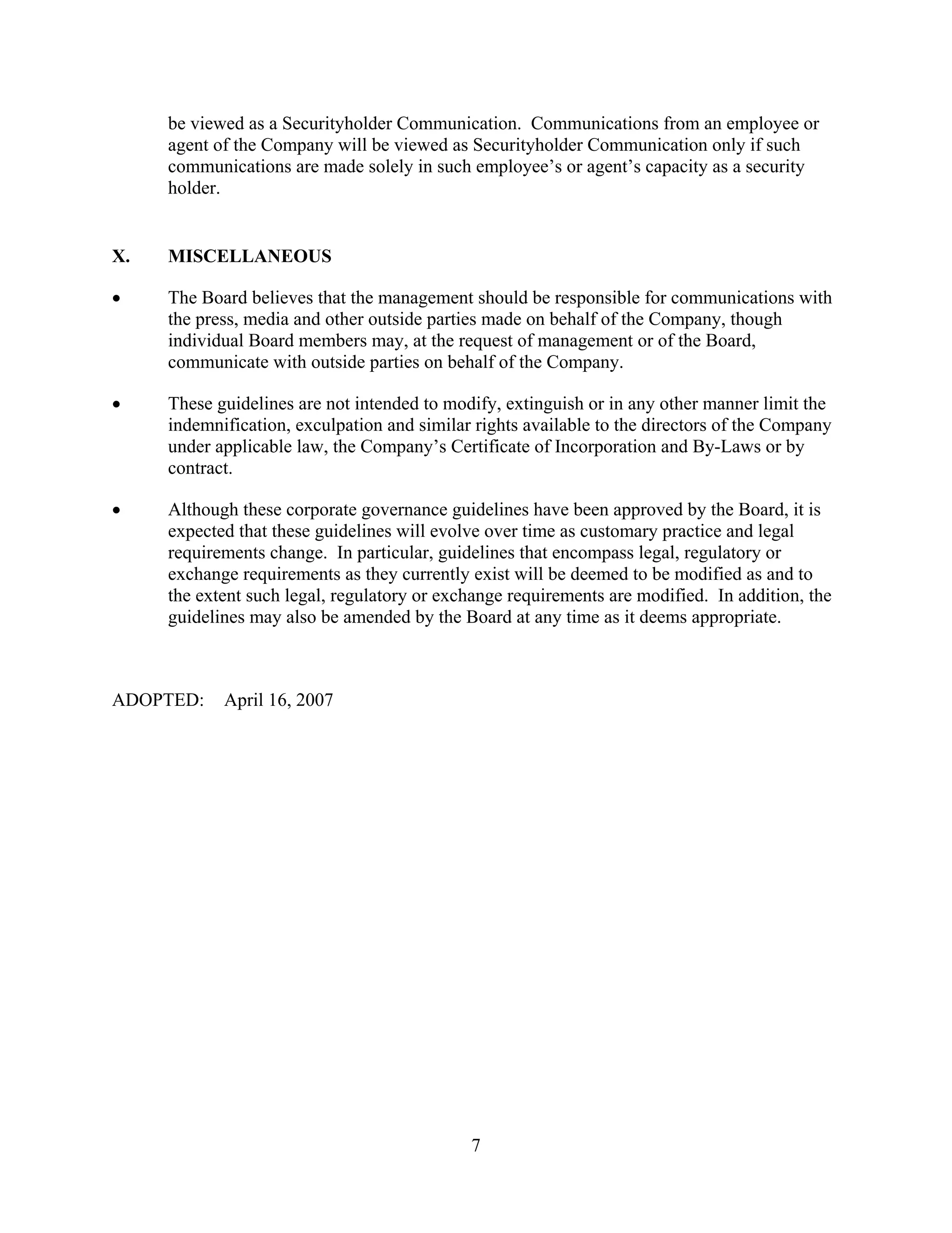 TechTarget Corporate Governance Corporate Governance Guidelines