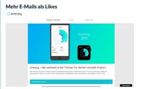 Mehr E-Mails als Likes
 