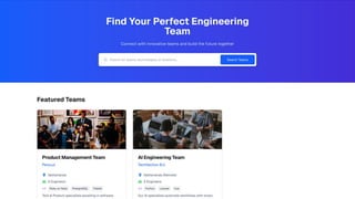 TechTeamFinder - Connect companies with engineering teams