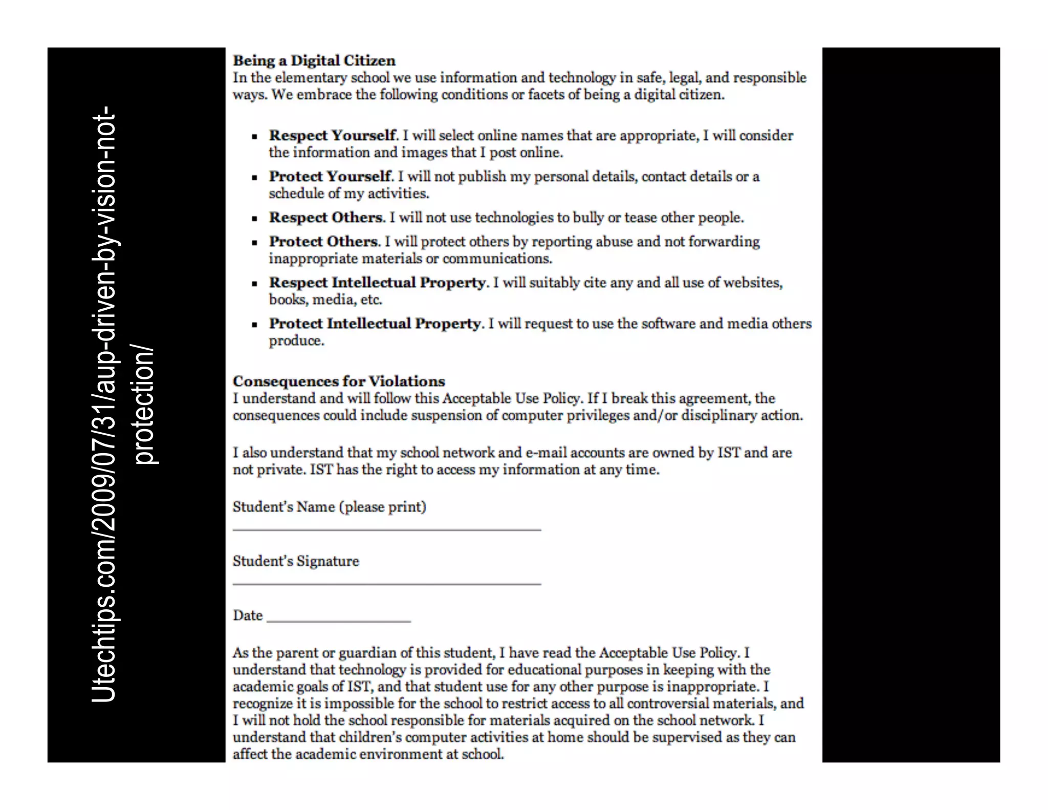 Utechtips.com/2009/07/31/aup-driven-by-vision-not-
protection/
 