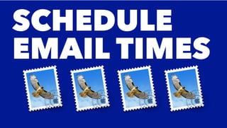 SCHEDULE
EMAIL TIMES
 