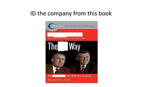 ID the company from this book
 