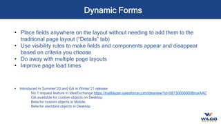 Dynamic Forms and Actions