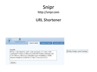 Sniprhttp://snipr.comURL Shortener