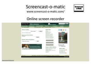 Screencast-o-maticwww.screencast-o-matic.com/Online screen recorder