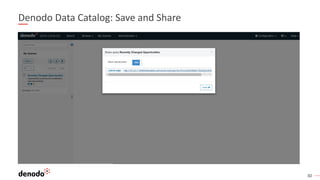 30
Denodo Data Catalog: Save and Share
 