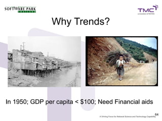 Why Trends?




In 1950; GDP per capita < $100; Need Financial aids
                                                      ...