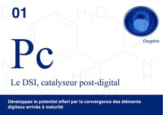 01
                                                                 Oxygène




 Le DSI, catalyseur post-digital
Développez le potentiel offert par la convergence des éléments
digitaux arrivés à maturité
                                                             © 2013 Deloitte Conseil   4
 