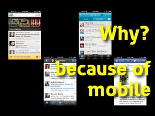 Why?
because of
mobile
 