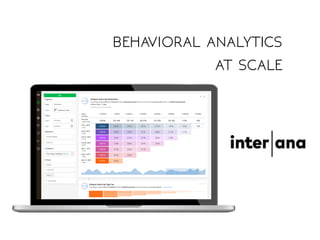 behavioral analytics
at scale
 