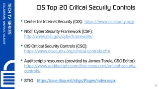 SynerComm's Tech TV series CIS Top 20 Critical Security Controls #3 | PDF