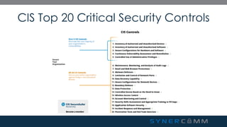 SynerComm's Tech TV series CIS Top 20 Critical Security Controls #4 | PDF
