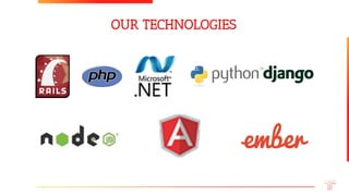 OUR TECHNOLOGIES
 