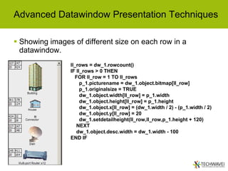 Techwave 2006 Advanced Datawindow Functionality | PPT