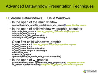 Techwave 2006 Advanced Datawindow Functionality | PPT