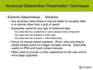 Techwave 2006 Advanced Datawindow Functionality | PPT