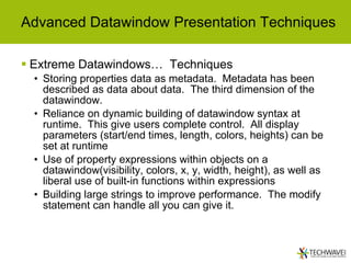 Techwave 2006 Advanced Datawindow Functionality | PPT