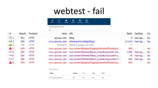 webtest - fail
 
