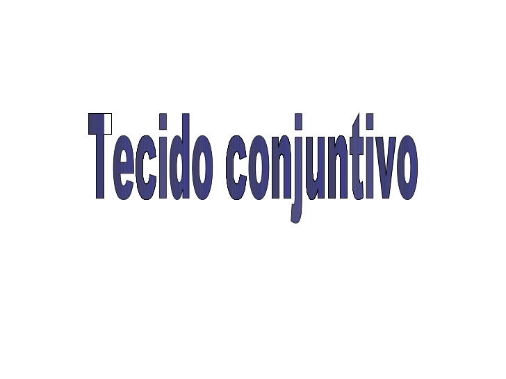 Tecido Conjuntivo Tecido Conjuntivo