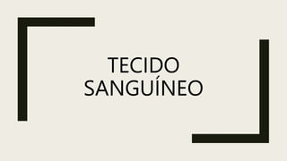 TECIDO
SANGUÍNEO
 