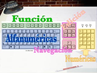 Alfanuméricas Función Numéricas Edición Navegación