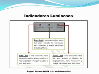 Indicadores Luminosos
Raquel Susana Olinik -Lic. en Informática