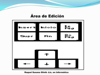 Área de Edición
Raquel Susana Olinik -Lic. en Informática