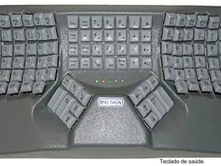 Teclado de saúde. 