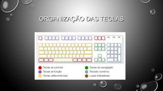 ORGANIZAÇÃO DAS TECLAS

 