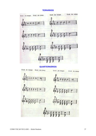 COMO TOCAR TECLADO - Rafael Harduim 37
TERNÁRIOS
QUARTERNÁRIOS
 