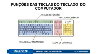 FUNÇÕES DAS TECLAS DO TECLADO DO
COMPUTADOR
 