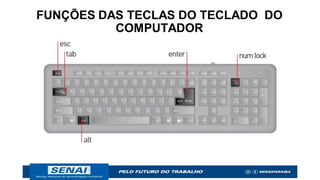 FUNÇÕES DAS TECLAS DO TECLADO DO
COMPUTADOR
 