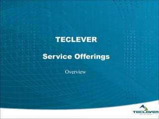 TECLEVER

Service Offerings

     Overview
 