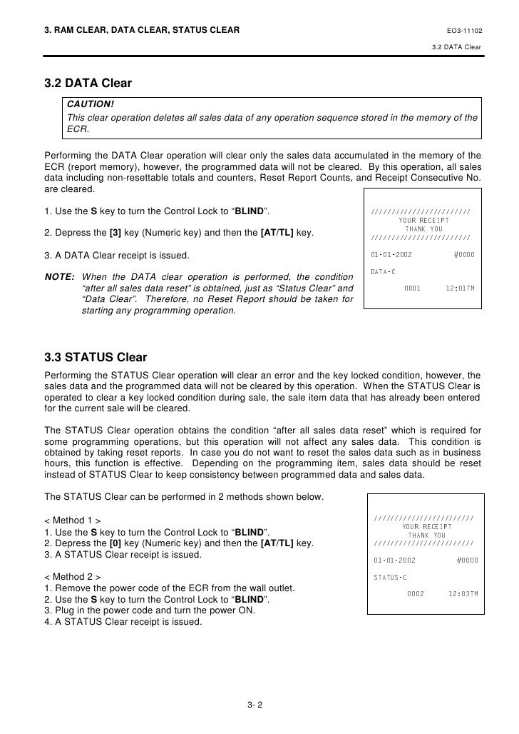 Tec Fs-3700 Programming Manual