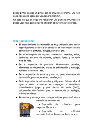 Tecnica de imprecion en offset