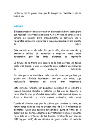 Tecnica de imprecion en offset