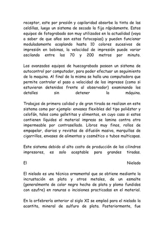 Tecnica de imprecion en offset