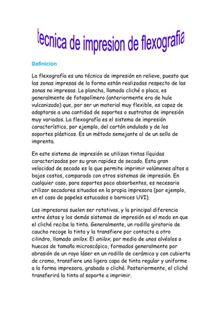 Tecnica de imprecion en offset